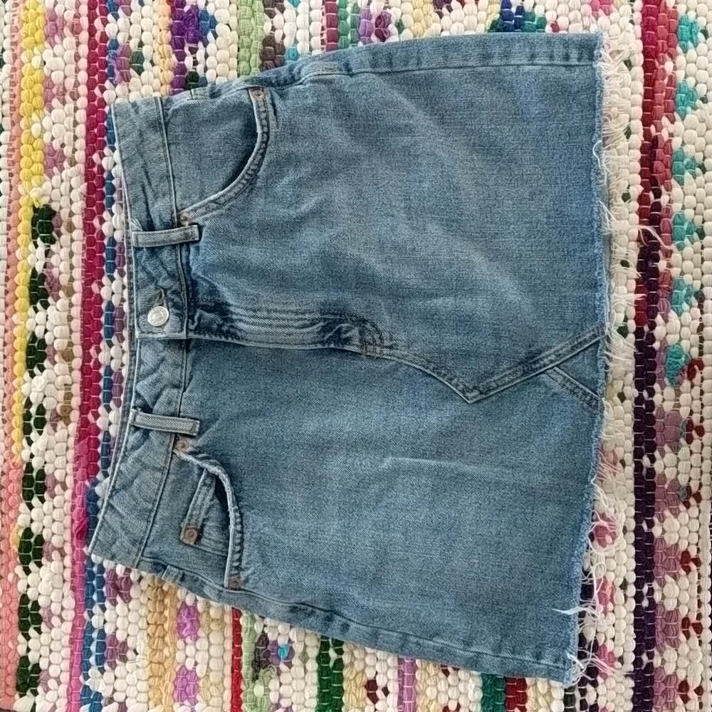 Topshop denim skirt